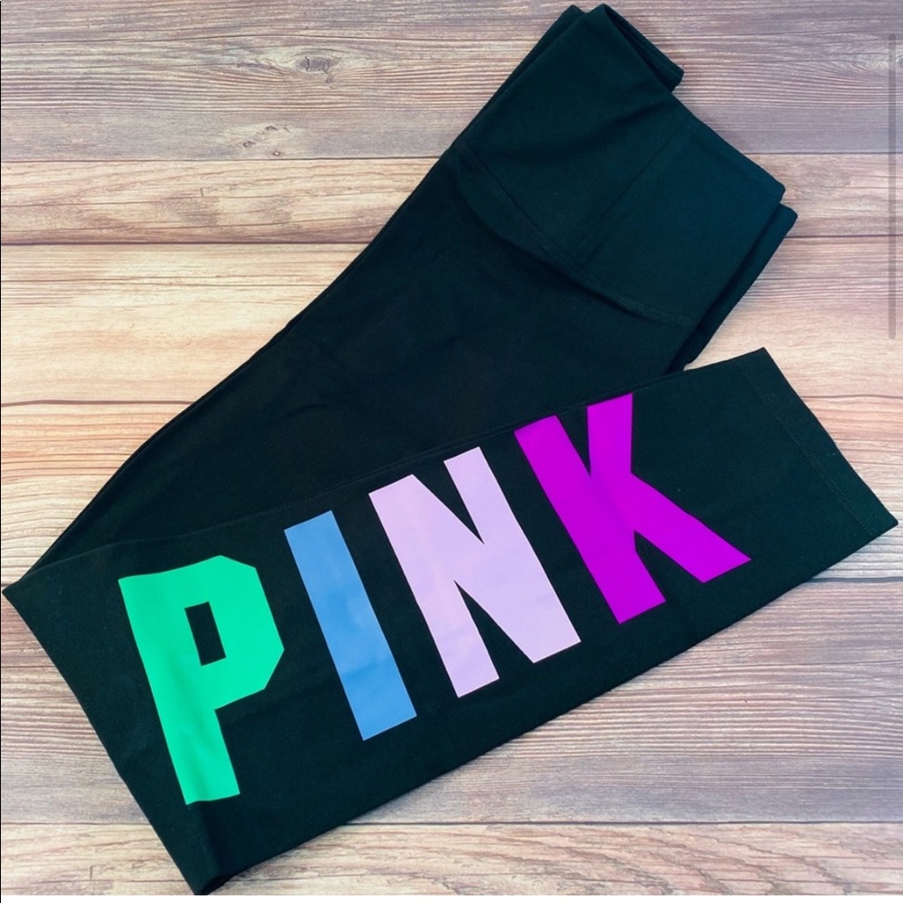 VS PINK High Waist Full Length Cotton Leggings Medium - Picture 6 of 8